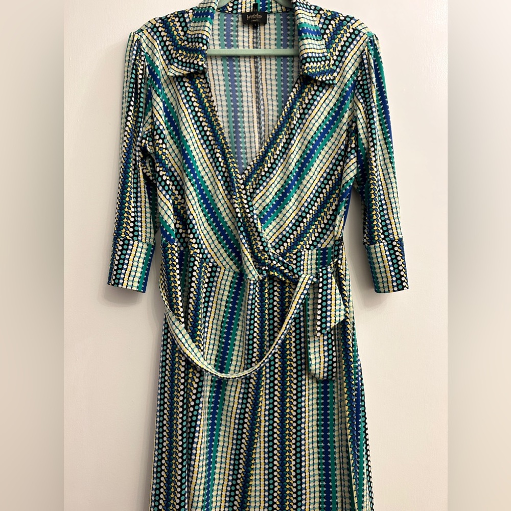 LAUNDRY by Design Wrap Dress —  US Wmns Sz L — Excellent condition!